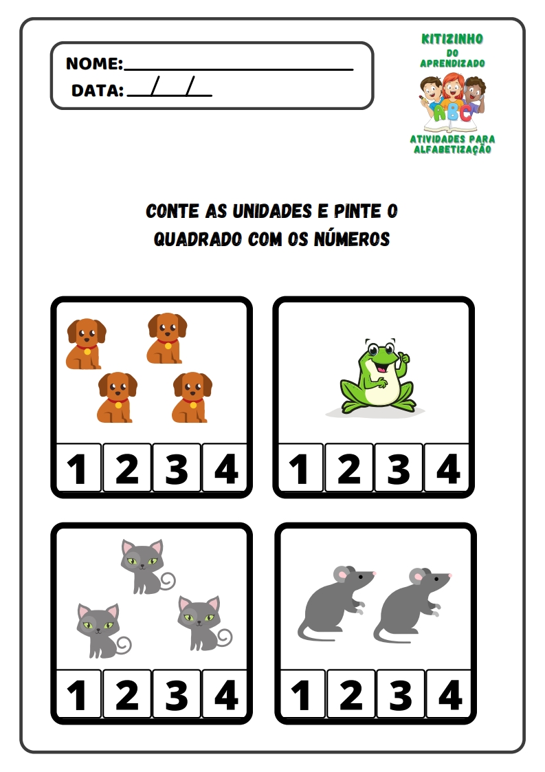 ATIVIDADES COM NUMERAIS - JOGO EDUCATIVO DOS AQUÁRIOS GRÁTIS + FICHAS COM  NUMERAIS